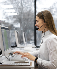 call center woman